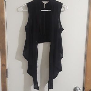 Sheer black cardigan jacket